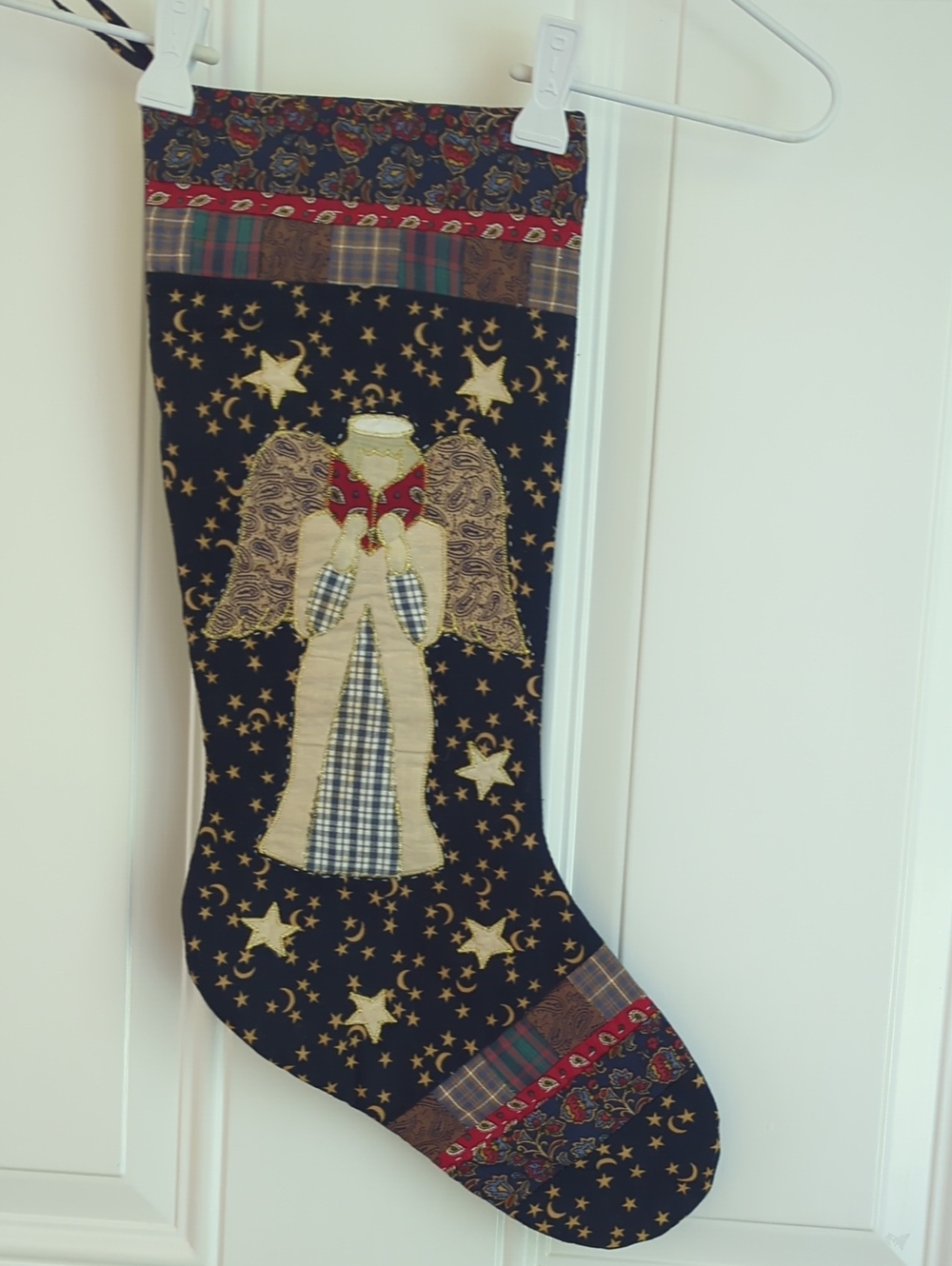 Vintage Christmas Linen Place Mats, Runner, Stocking And Towels.
